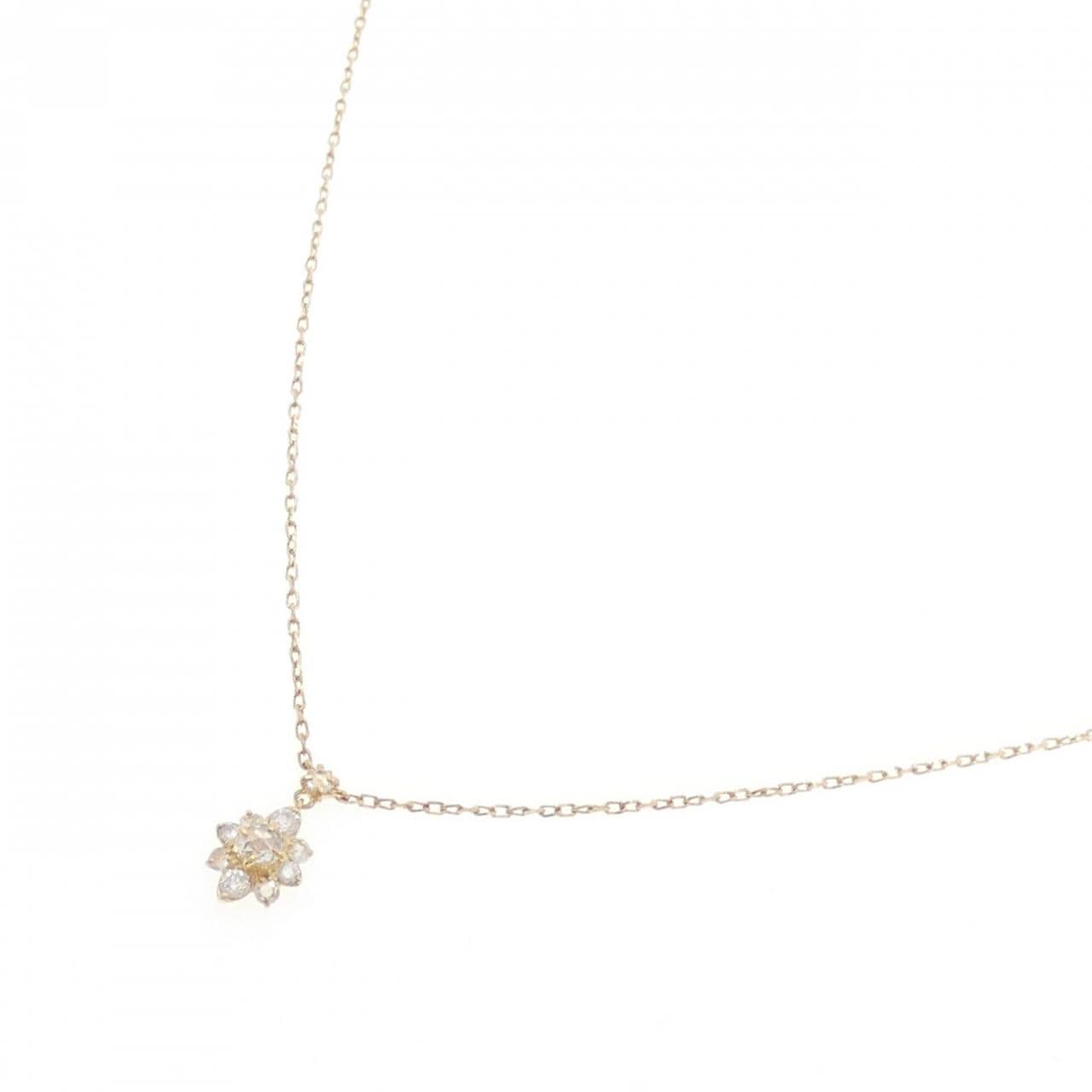 アガット ダイヤモンド ネックレス 0.14CT