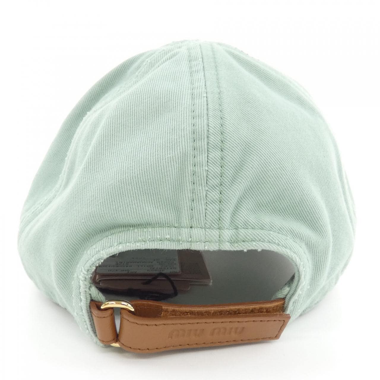 ミュウミュウ MIU MIU ドリルベースボール MIU MIUロゴ 5HC370 2CR2 CAP