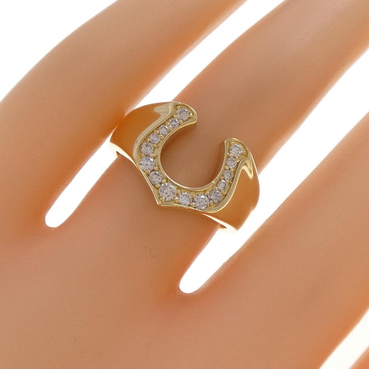 K18YG ダイヤモンド リング 0.26CT
