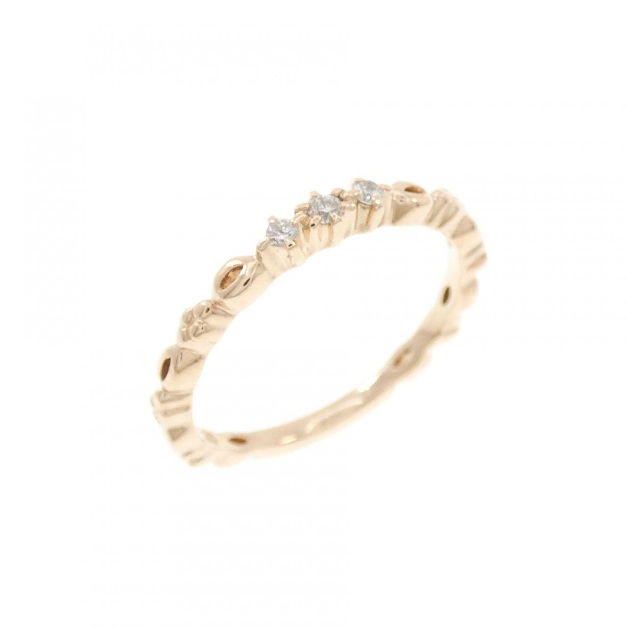 4゜C ダイヤモンド ピンキーリング