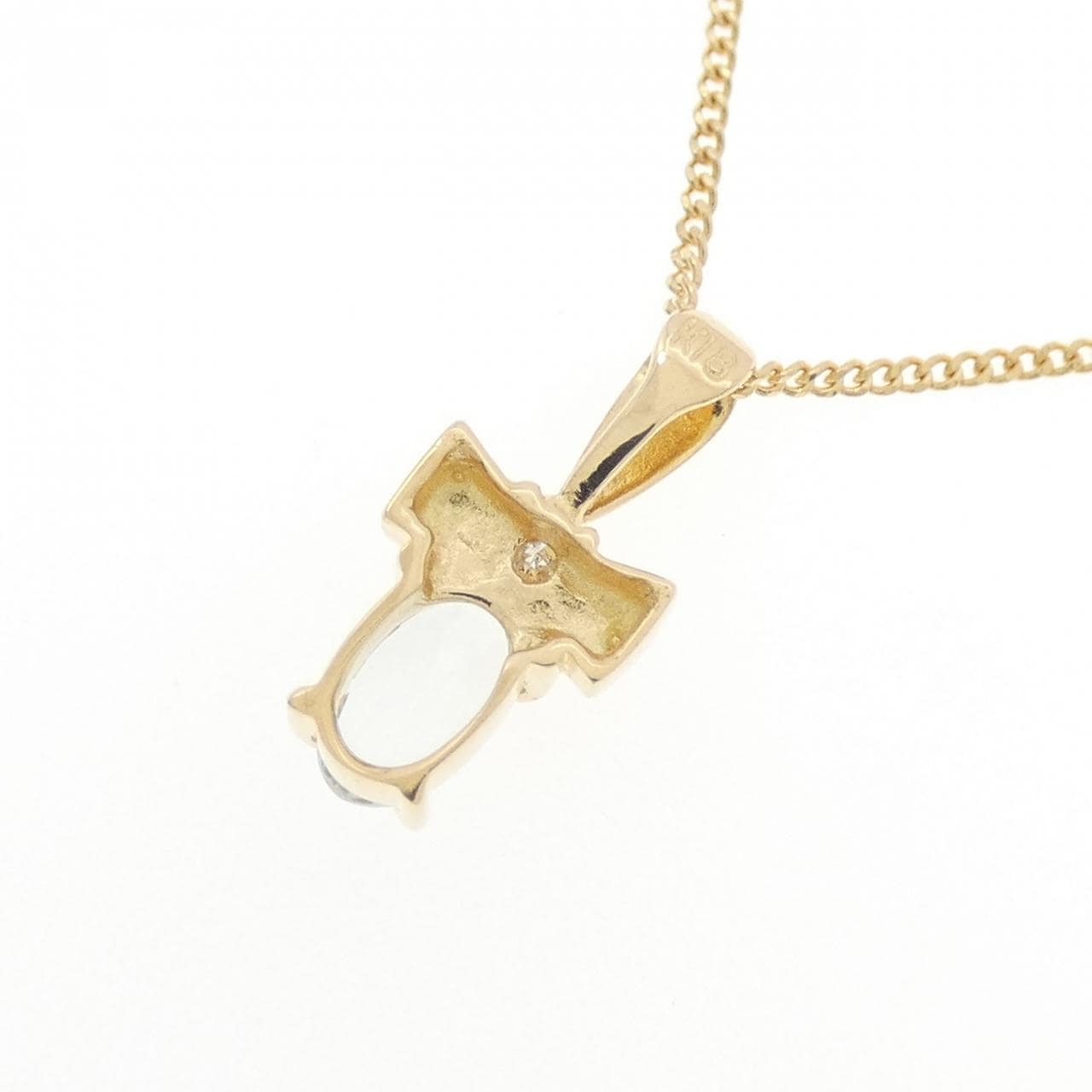 K18YG アクアマリン ネックレス