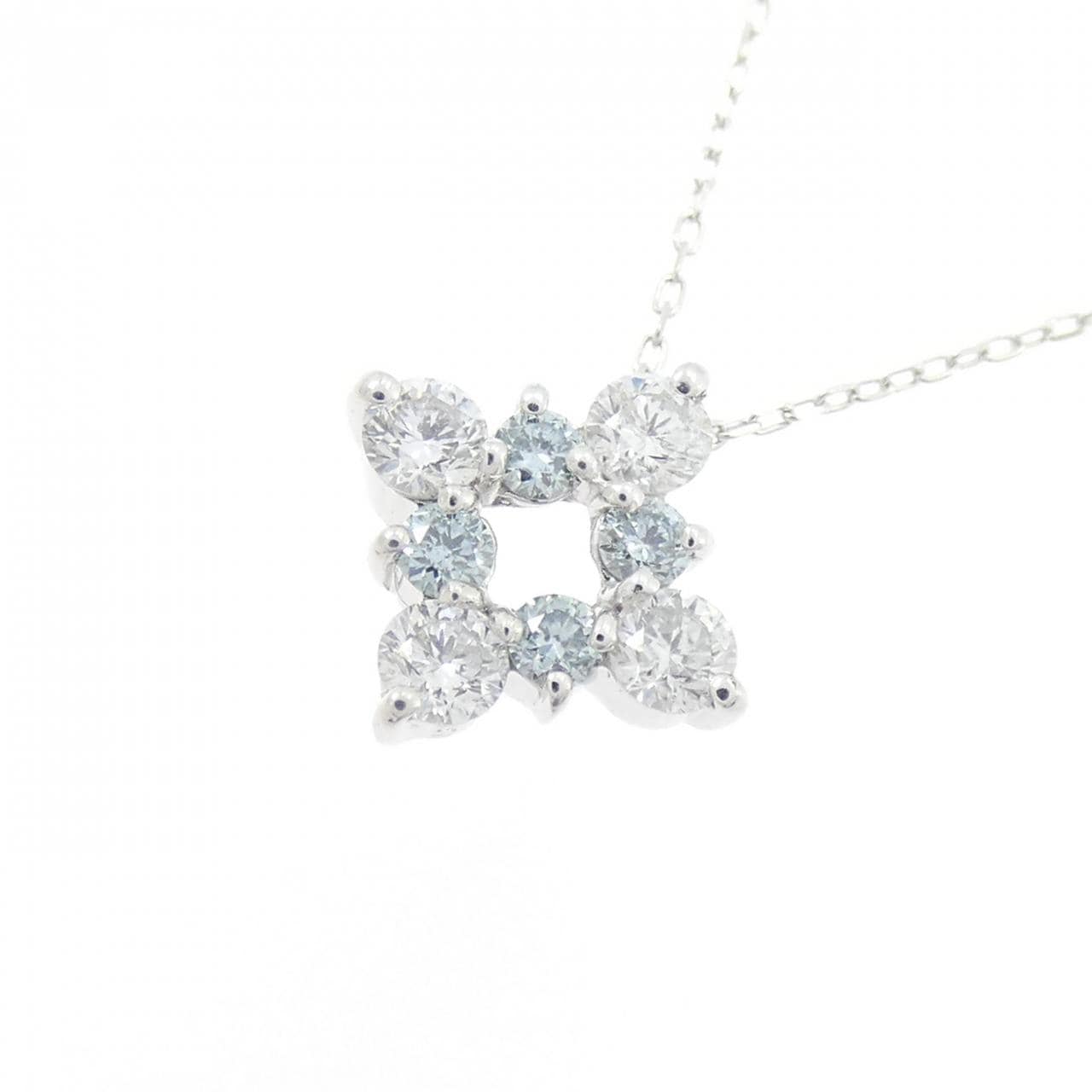 K18WG ダイヤモンド ネックレス 0.30CT