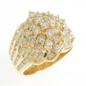 K18YG ダイヤモンド リング 2.05CT