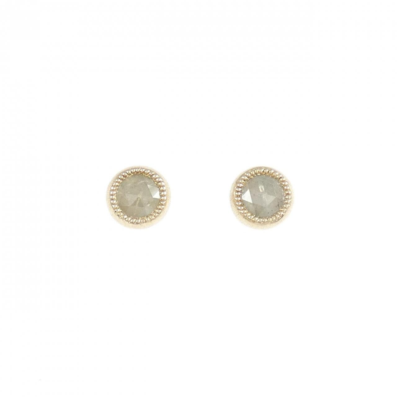 K10YG ダイヤモンド ピアス 0.37CT