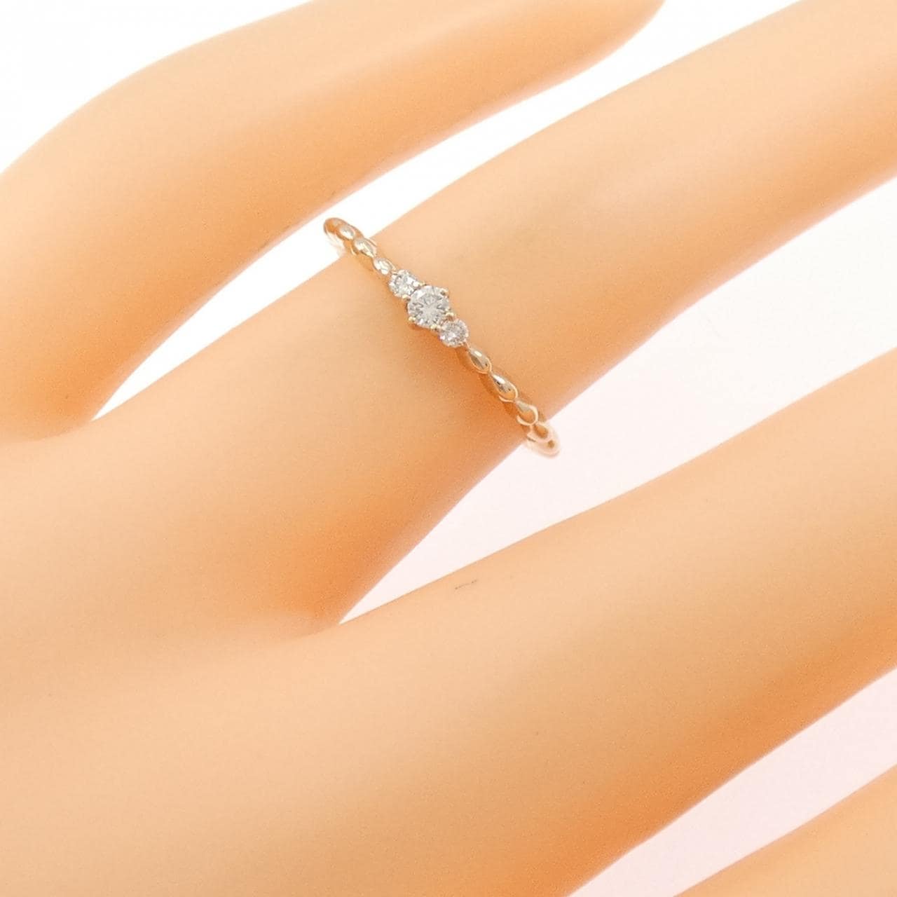 K18PG ダイヤモンド リング 0.07CT