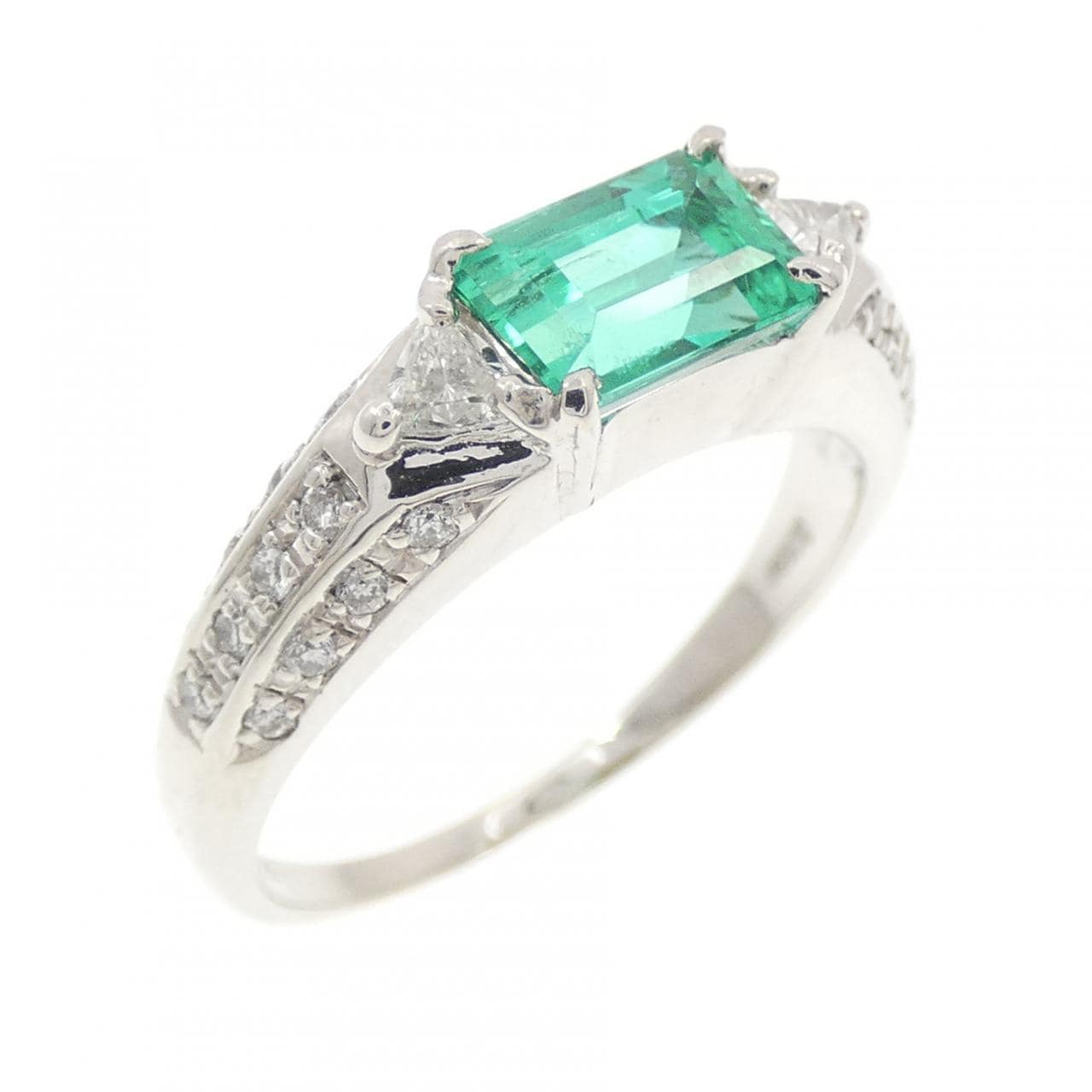 PT900 エメラルド リング 0.93CT