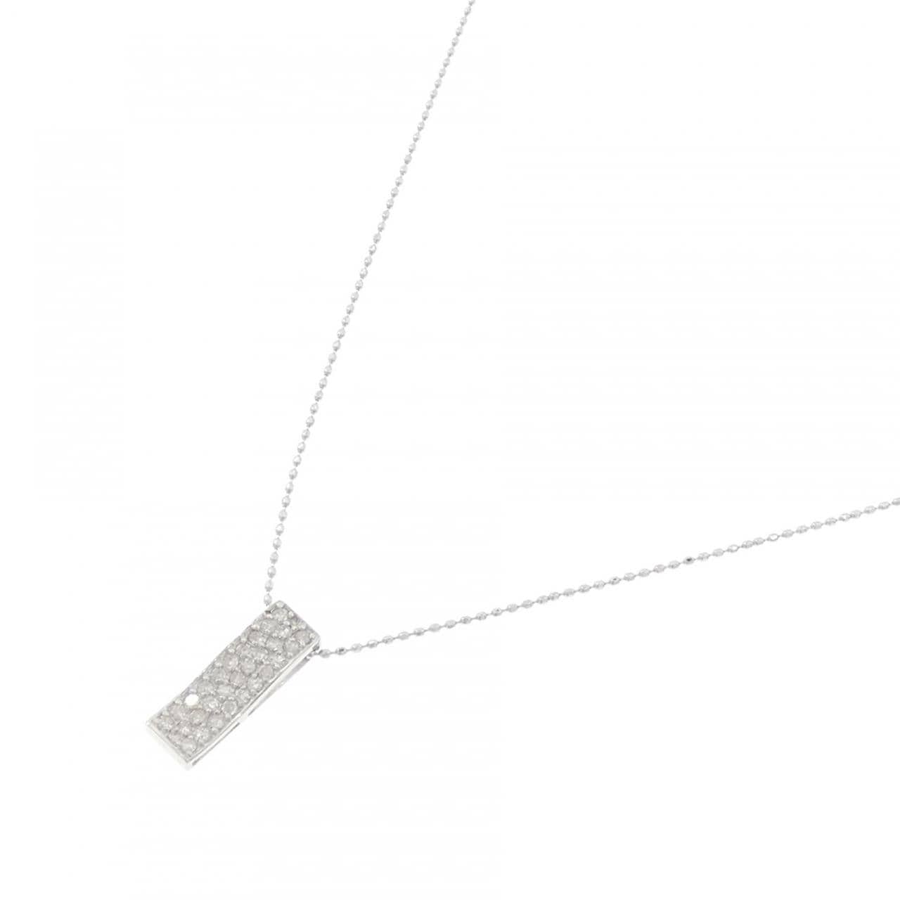 K14WG ダイヤモンド ネックレス 0.20CT