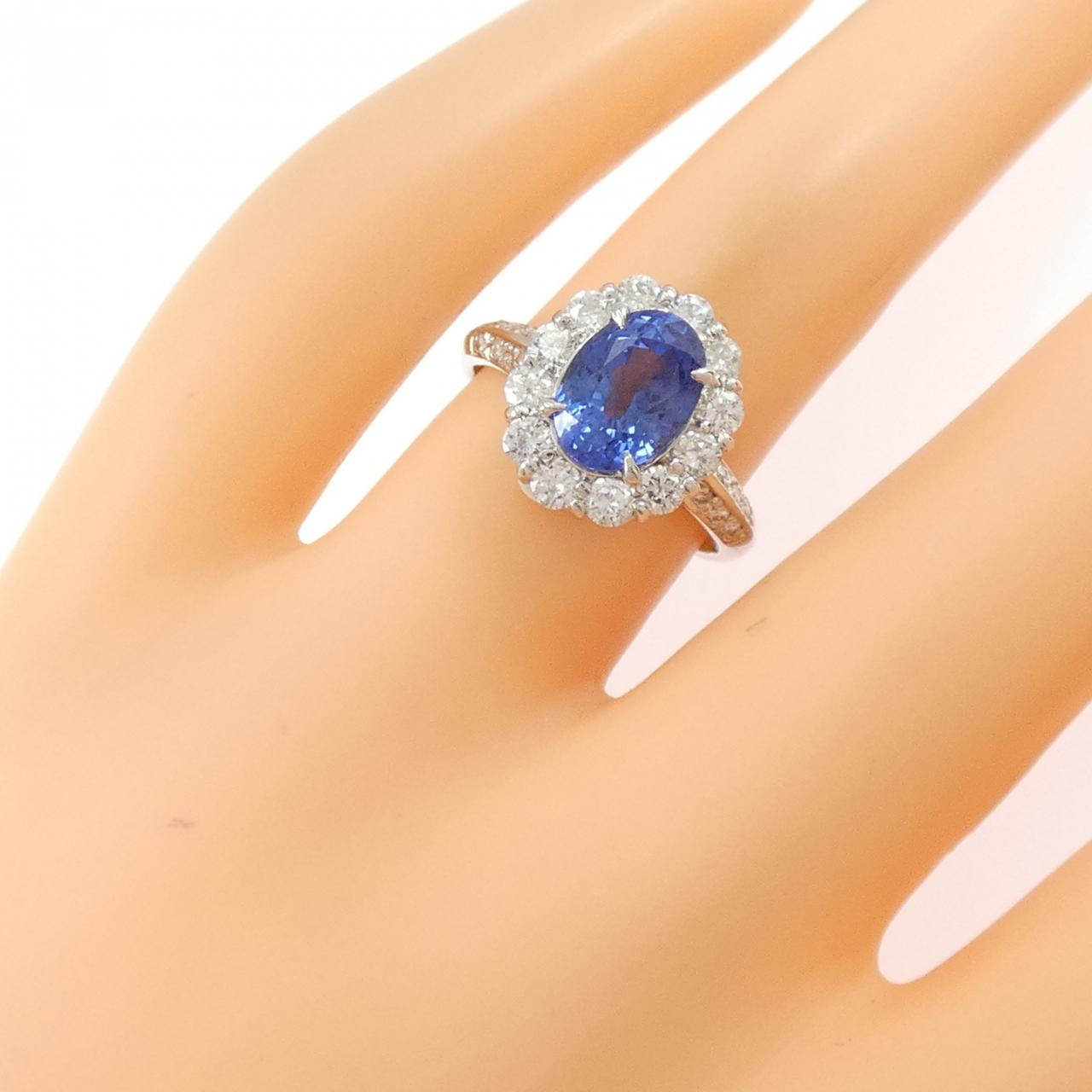 PT900 サファイア リング 2.35CT
