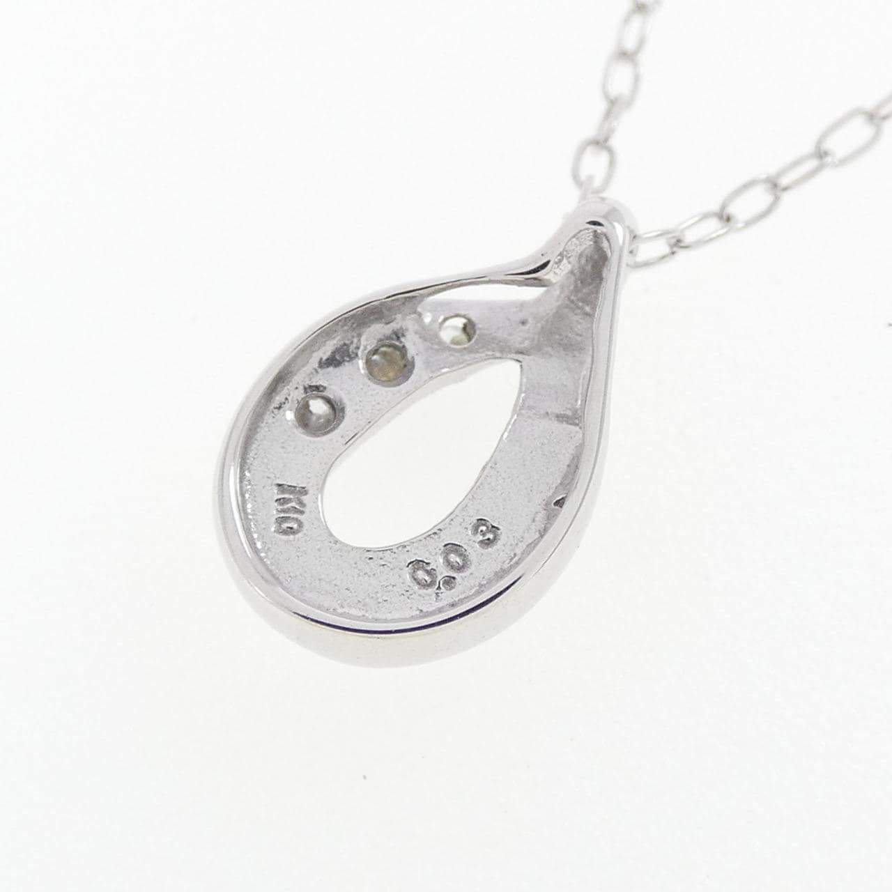 K10WG ダイヤモンド ネックレス 0.03CT