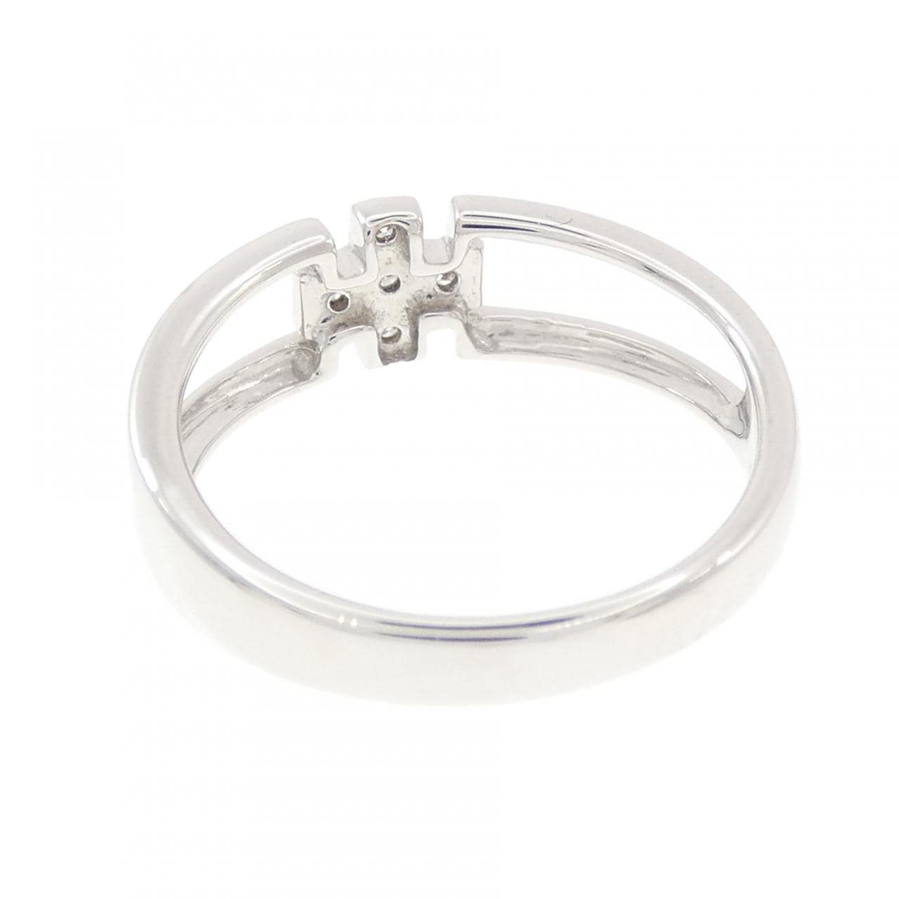 K18WG ダイヤモンド リング 0.05CT