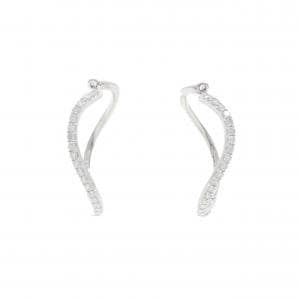 K14WG ダイヤモンド ピアス 1.00CT