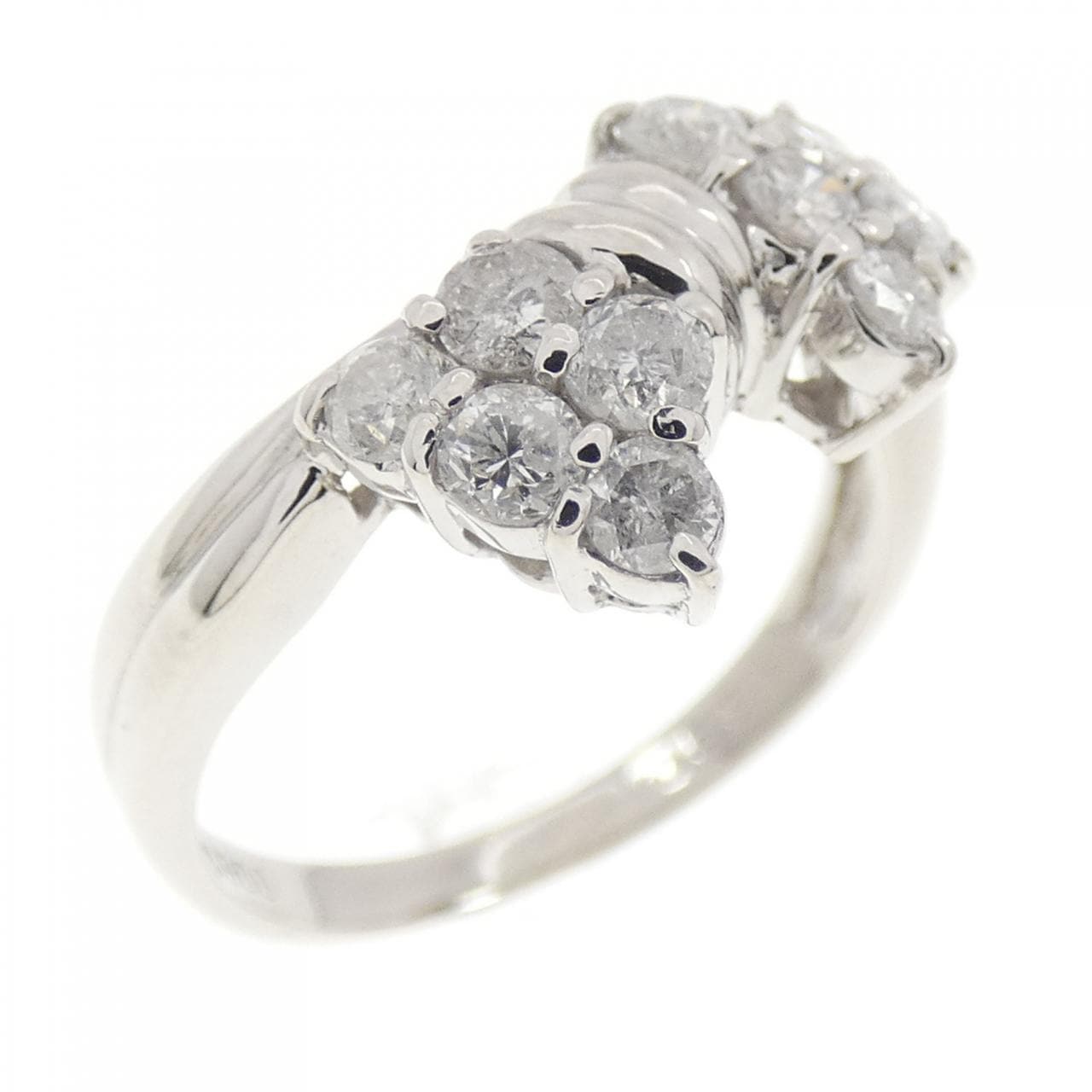 PT900 リボン ダイヤモンド リング 0.55CT