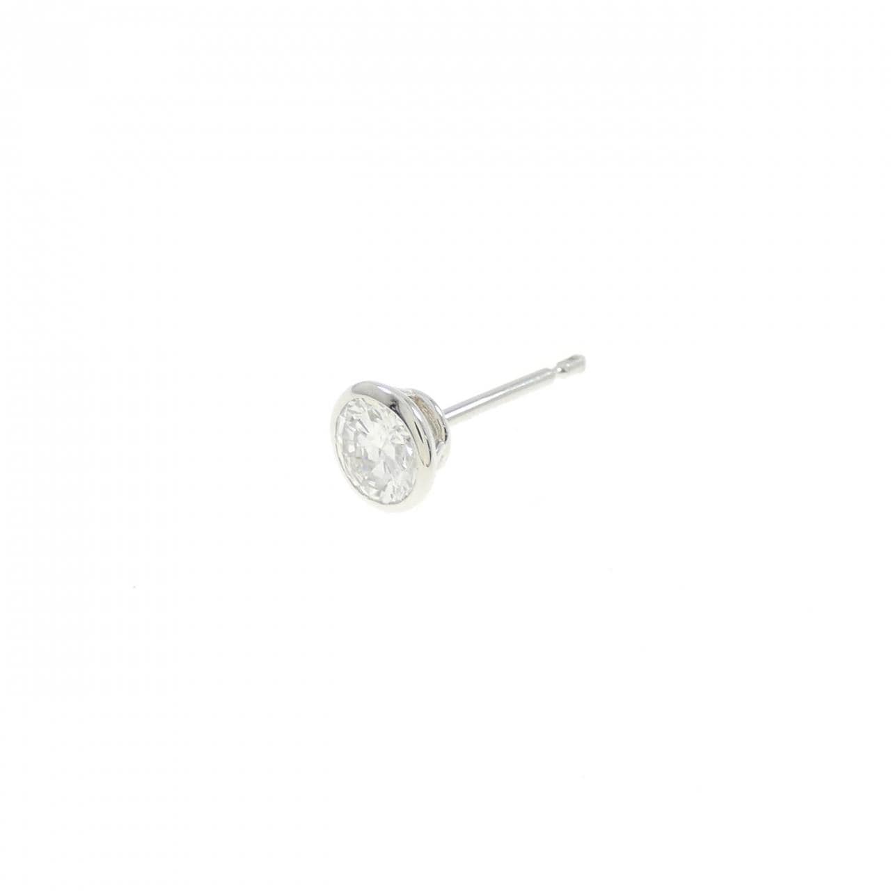 【リメイク】PT ダイヤモンド ピアス 0.301CT F I1 Good 片耳