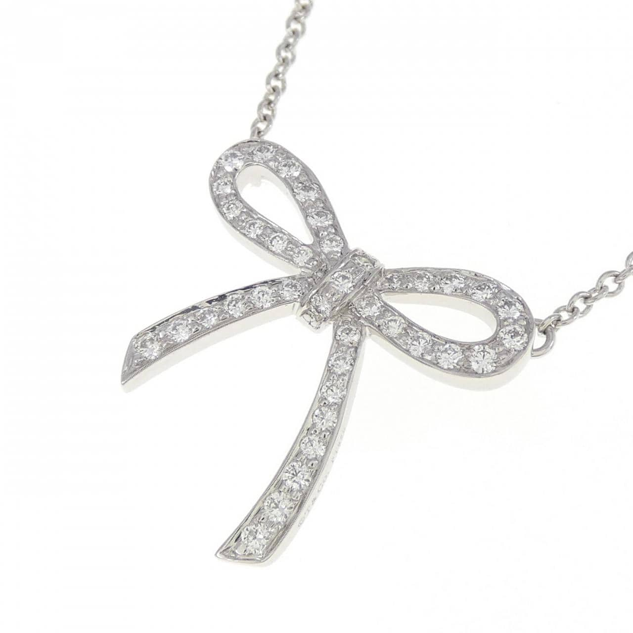 TIFFANY bow mini necklace