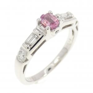 K18WG サファイヤ リング 0.182CT