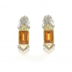K18YG/K18WG シトリン ピアス
