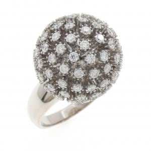 K18WG ダイヤモンド リング 2.24CT