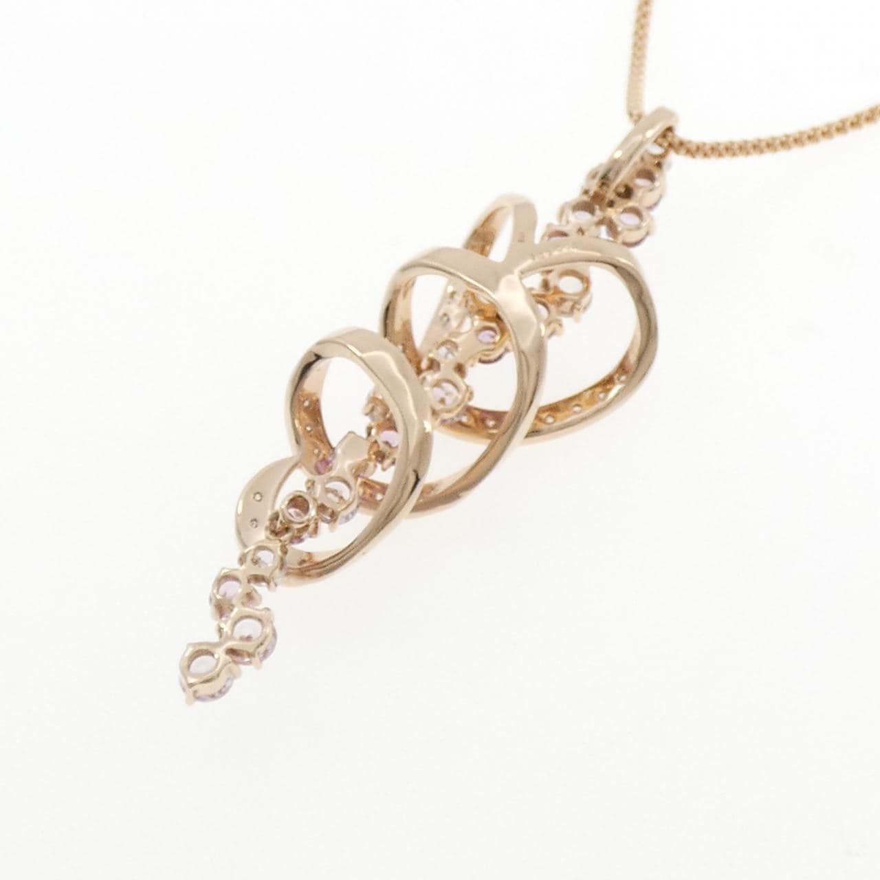 K18PG サファイヤ ネックレス 3.03CT