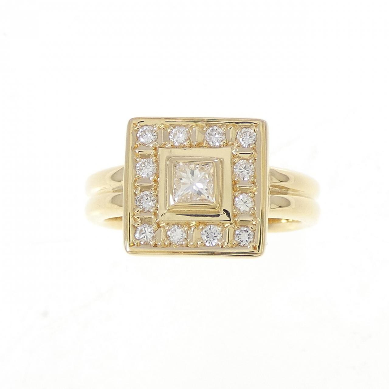 K18YG ダイヤモンド リング 0.173CT