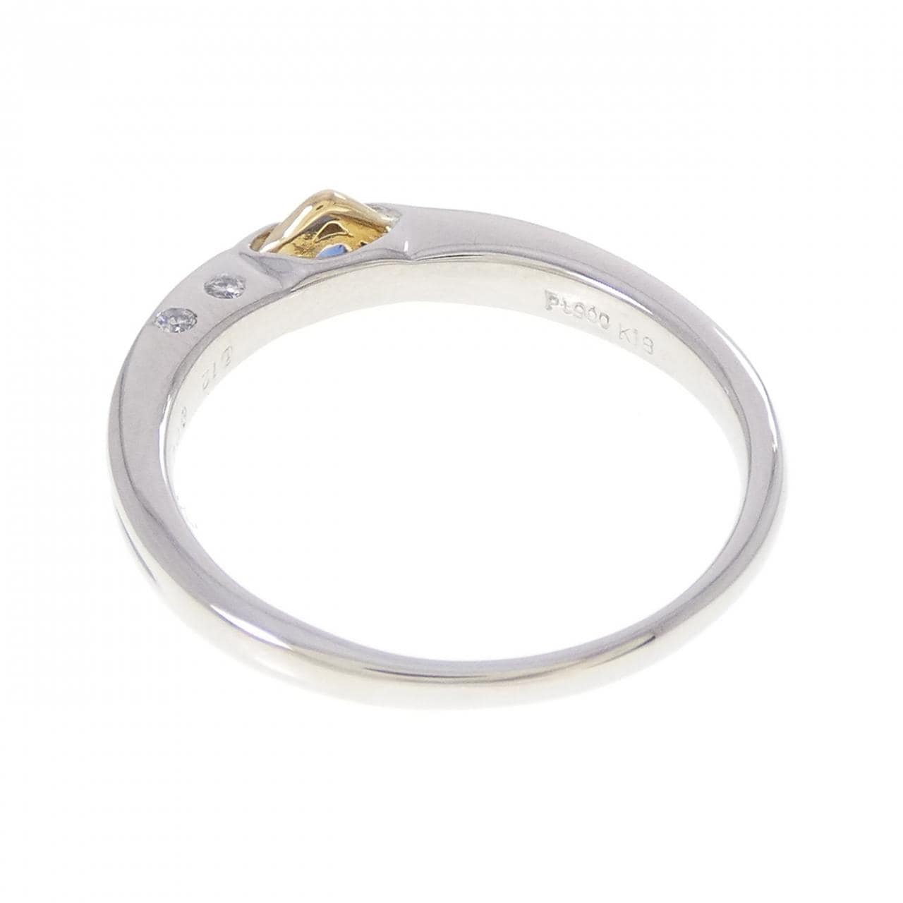 PT900/K18YG サファイヤ リング 0.12CT