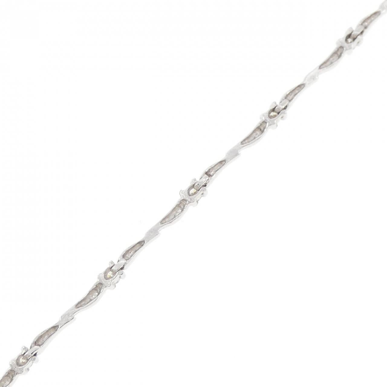 K18WG ダイヤモンド ブレスレット 0.20CT