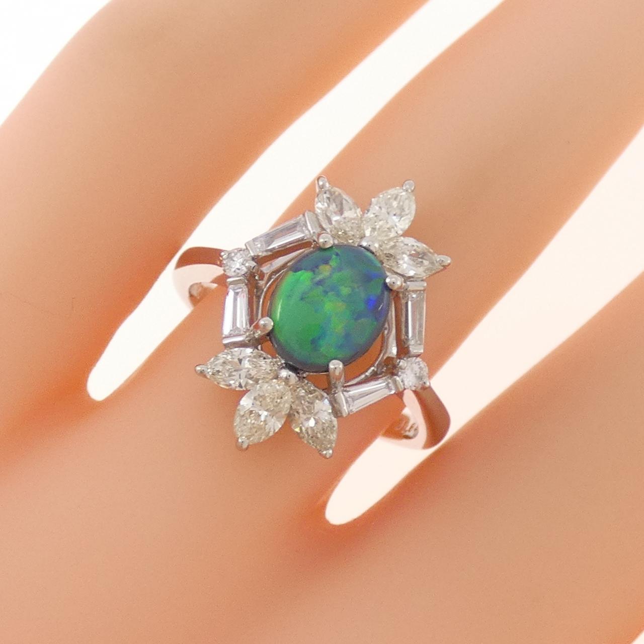 PT900 ブラックオパール リング 0.89CT