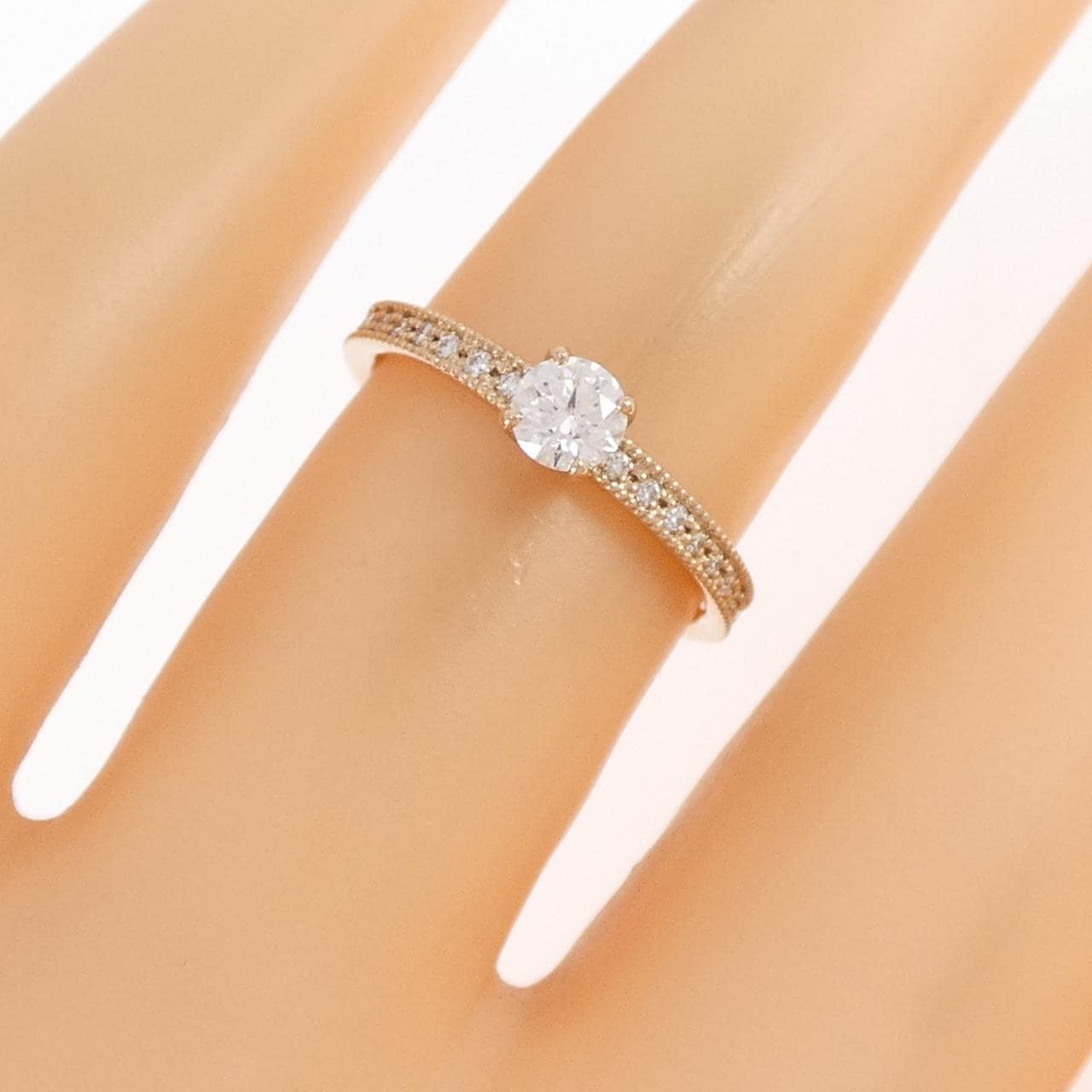 K18PG ダイヤモンド リング 0.220CT