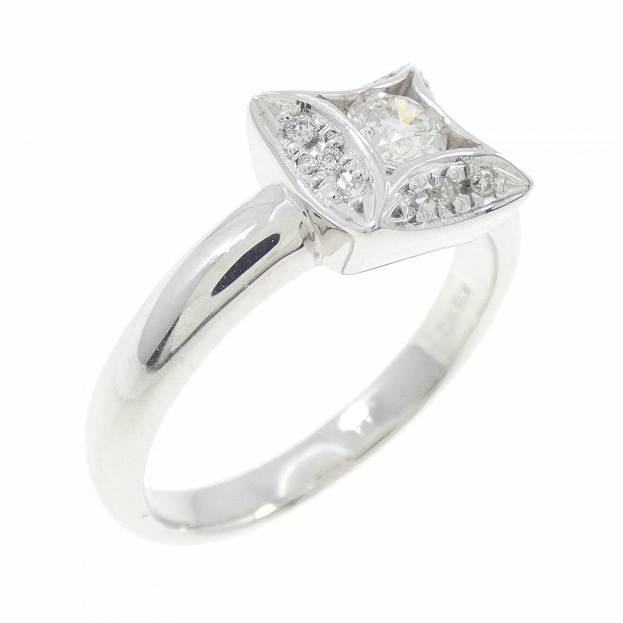 K18WG ダイヤモンド リング 0.20CT