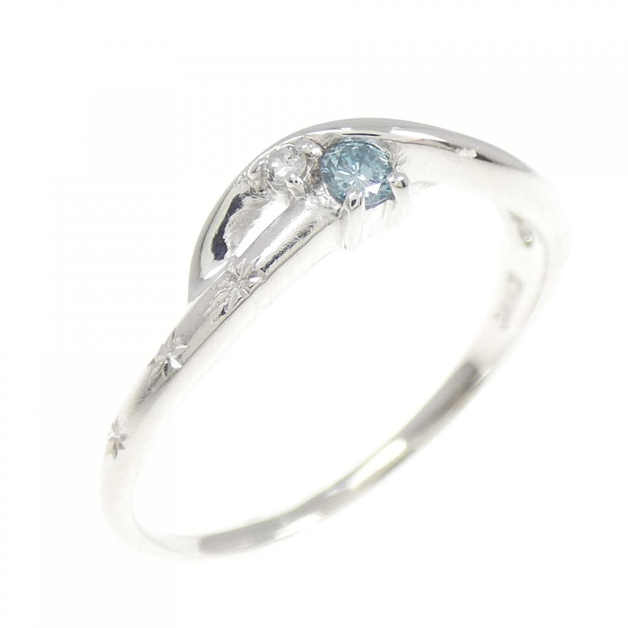 K18WG ダイヤモンド リング 0.05CT