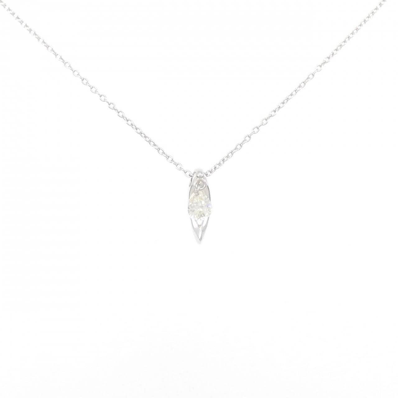 K18WG ダイヤモンド ネックレス 0.20CT