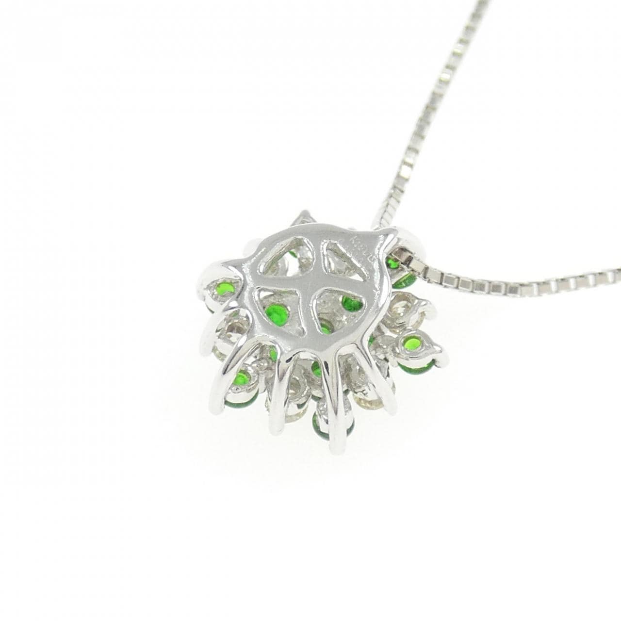 K18WG デマントイドガーネット ネックレス 0.46CT