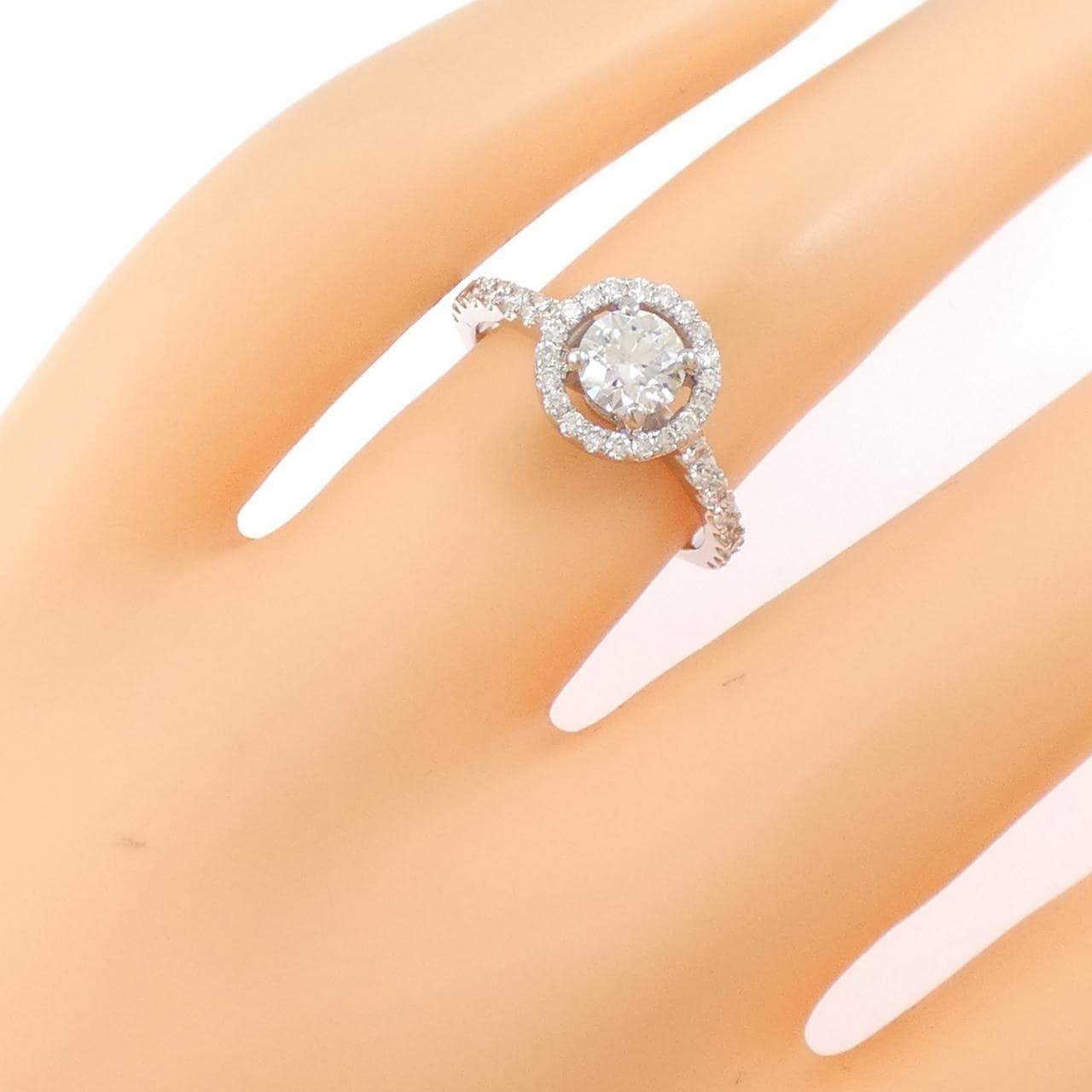 PT950 ダイヤモンド リング 0.513CT E IF EXT H&C
