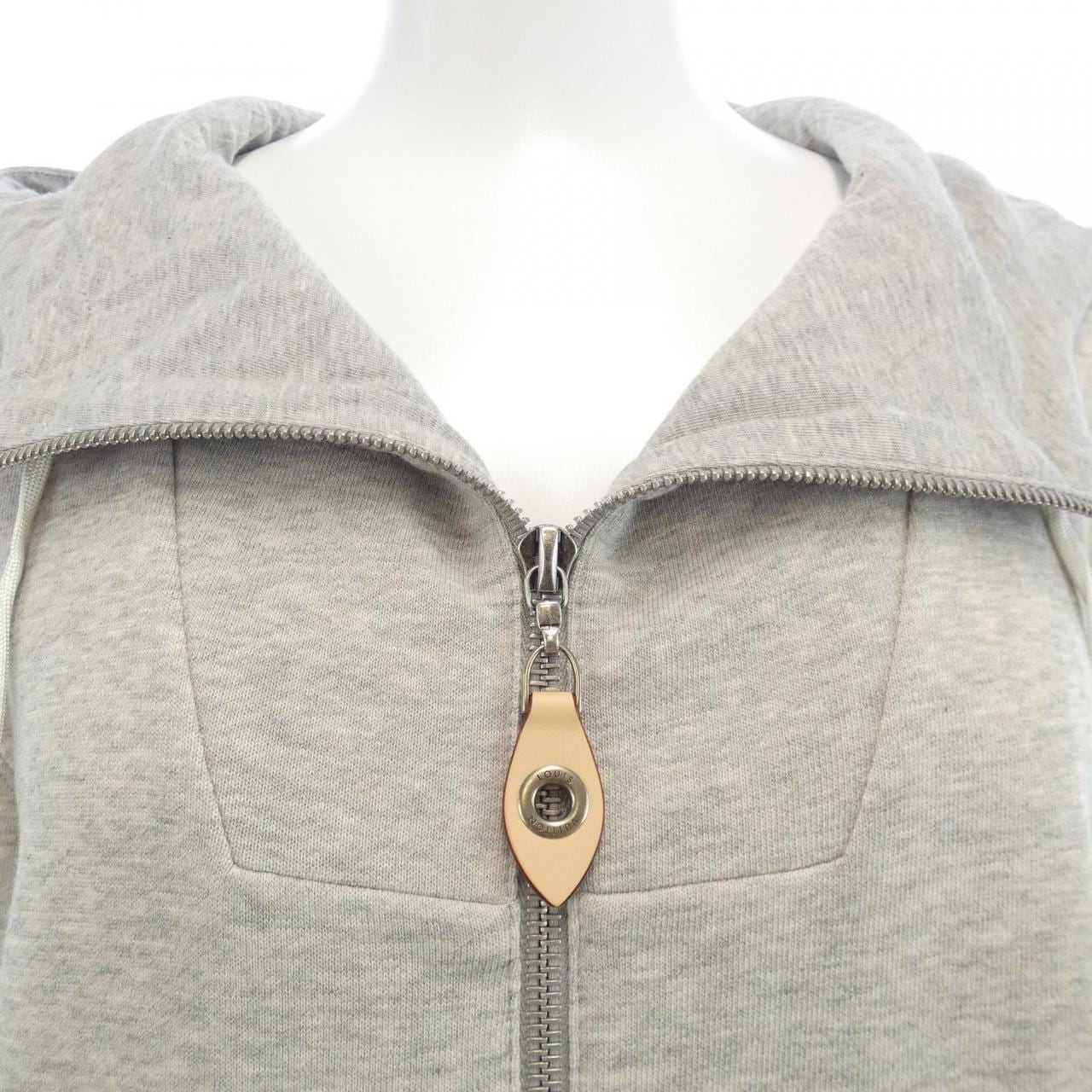 ルイヴィトン LOUIS VUITTON レザーアクセントフーディ FTST09LV8 パーカー