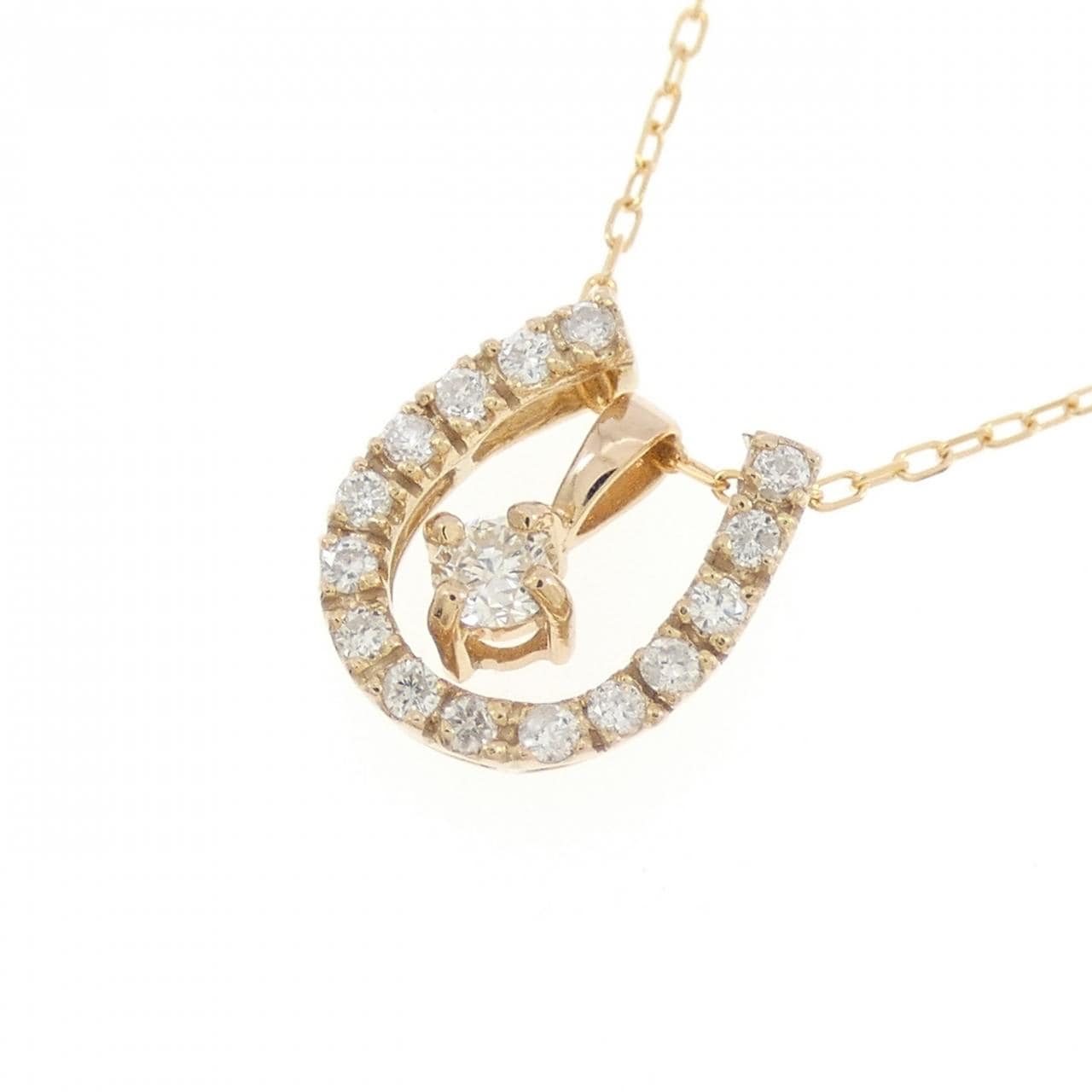 K18PG/K18YG ダイヤモンド ネックレス 0.07CT