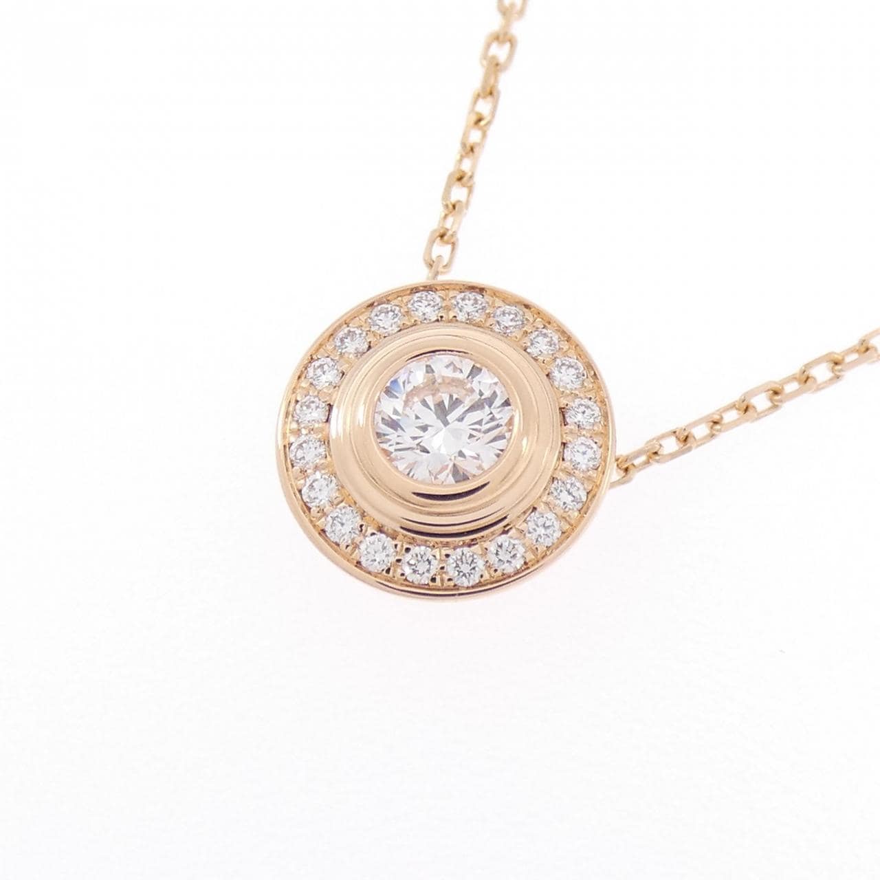 カルティエ ダムール ネックレス 0.23CT D VVS2 3EXT