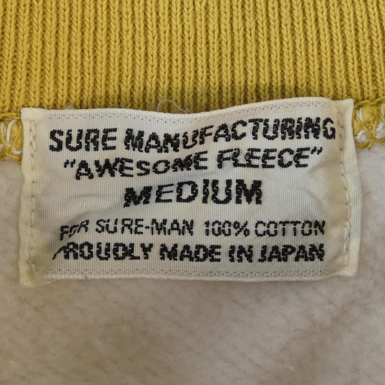 SURE MANUFACTURING スウェット