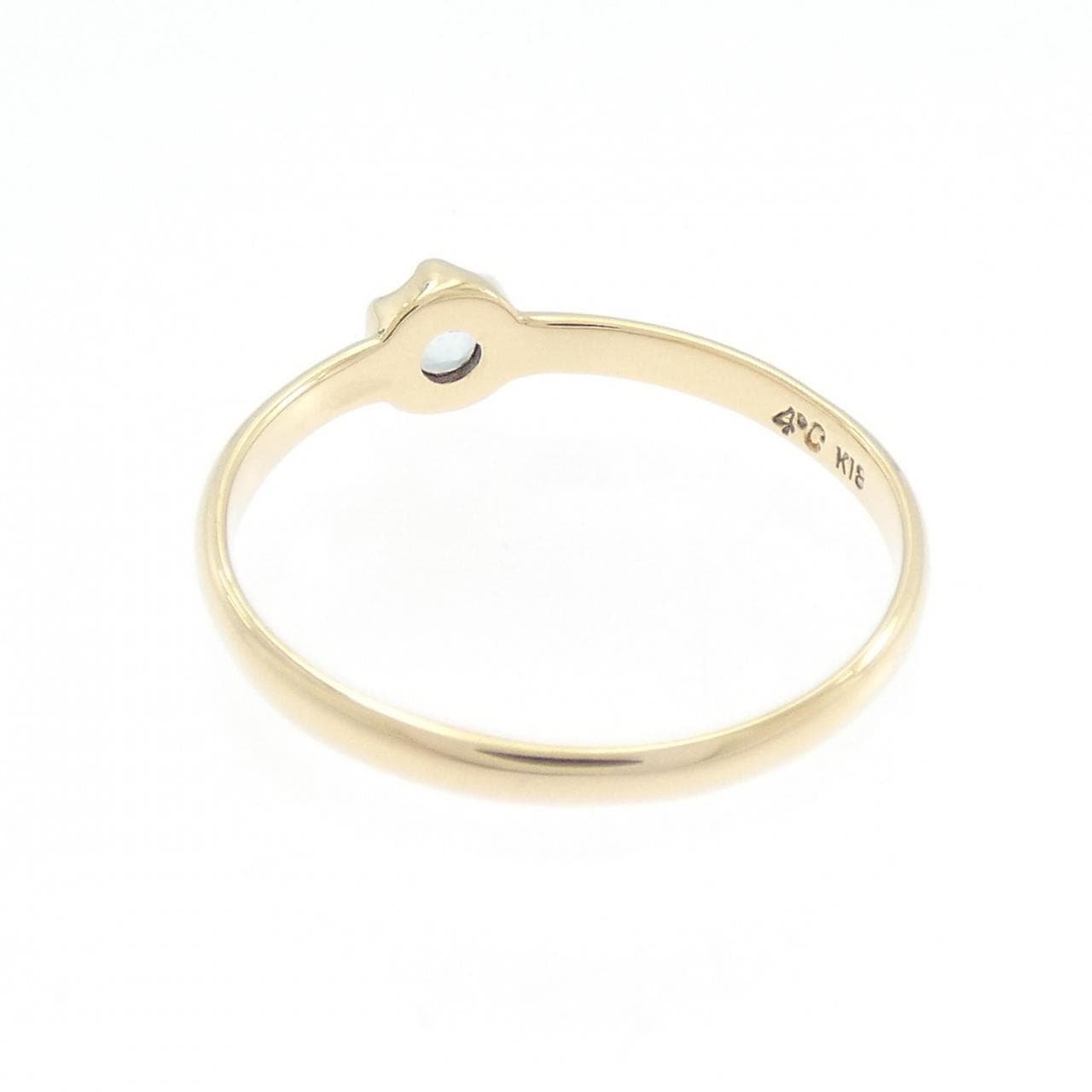 4゜C アクアマリン リング