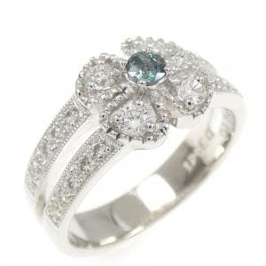 PT900 フラワー アレキサンドライト リング 0.10CT