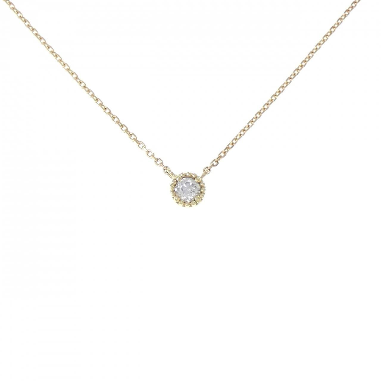 K18YG ダイヤモンド ネックレス 0.10CT