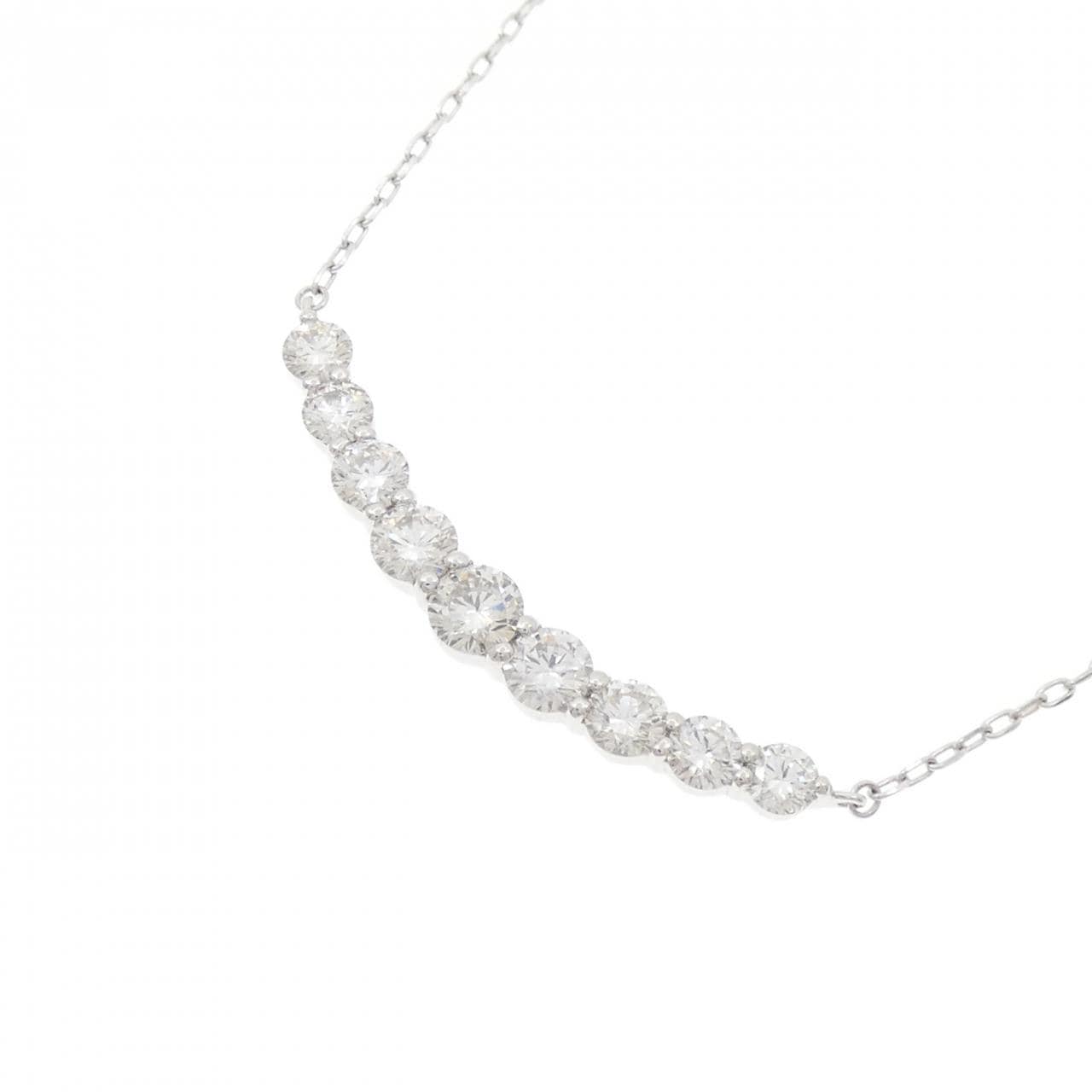 PT900/PT850 ダイヤモンド ネックレス 1.00CT