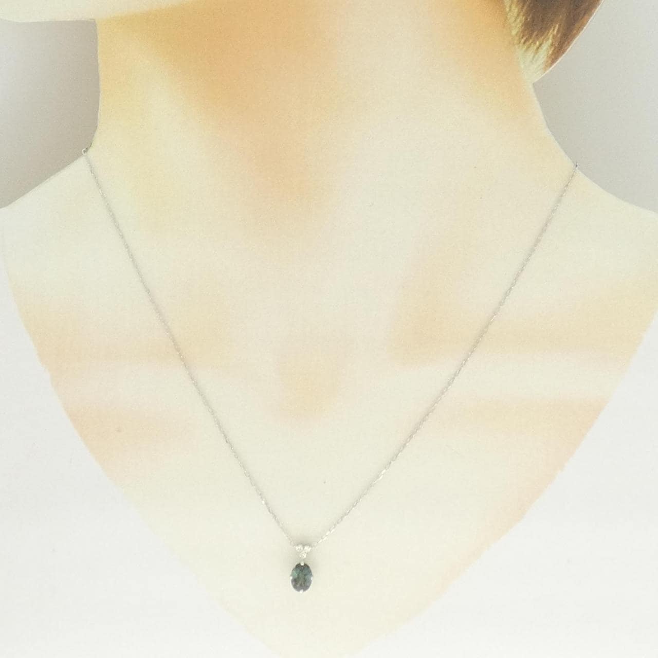 K18WG アンデシン ネックレス 0.76CT