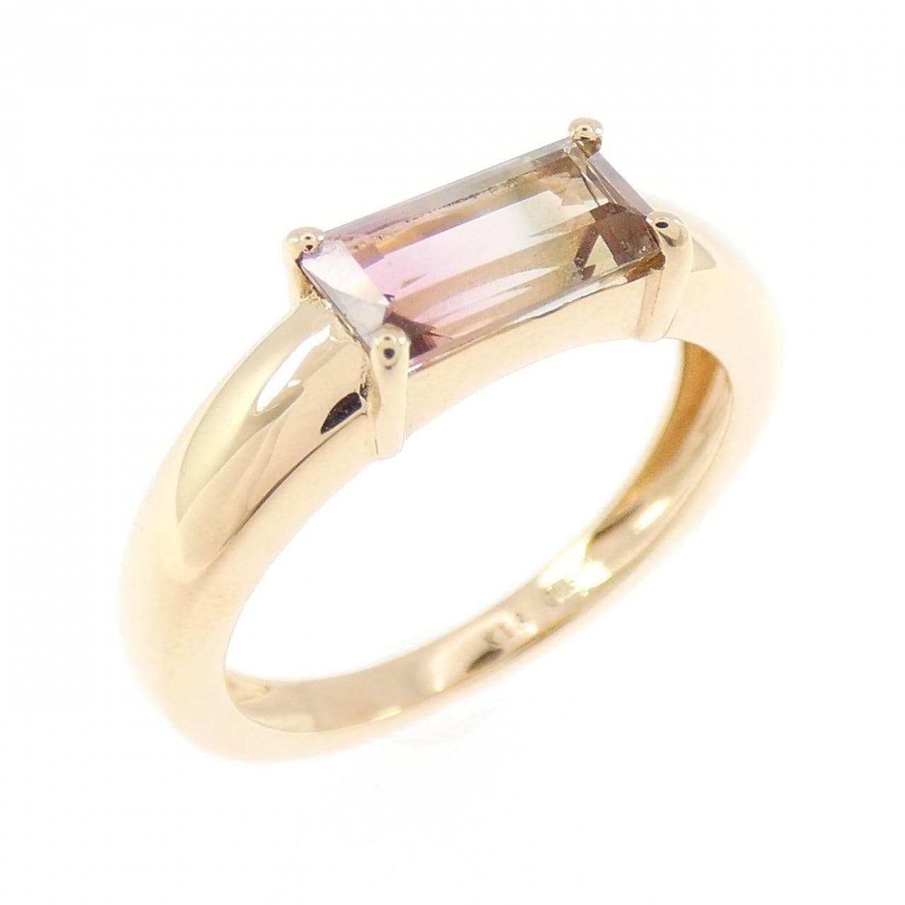 【新品】K18YG トルマリン リング 0.64CT