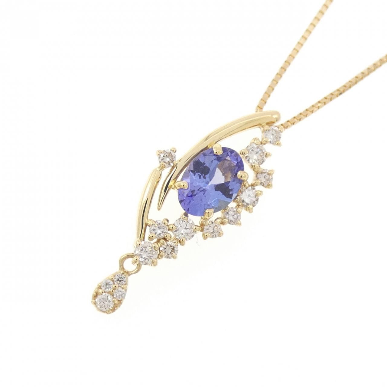 K18YG タンザナイト ネックレス 0.63CT