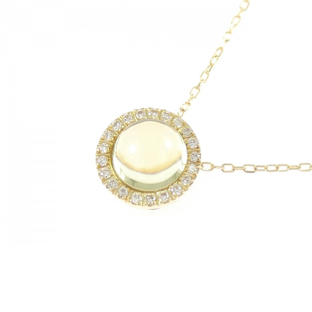 K18YG クオーツ ネックレス