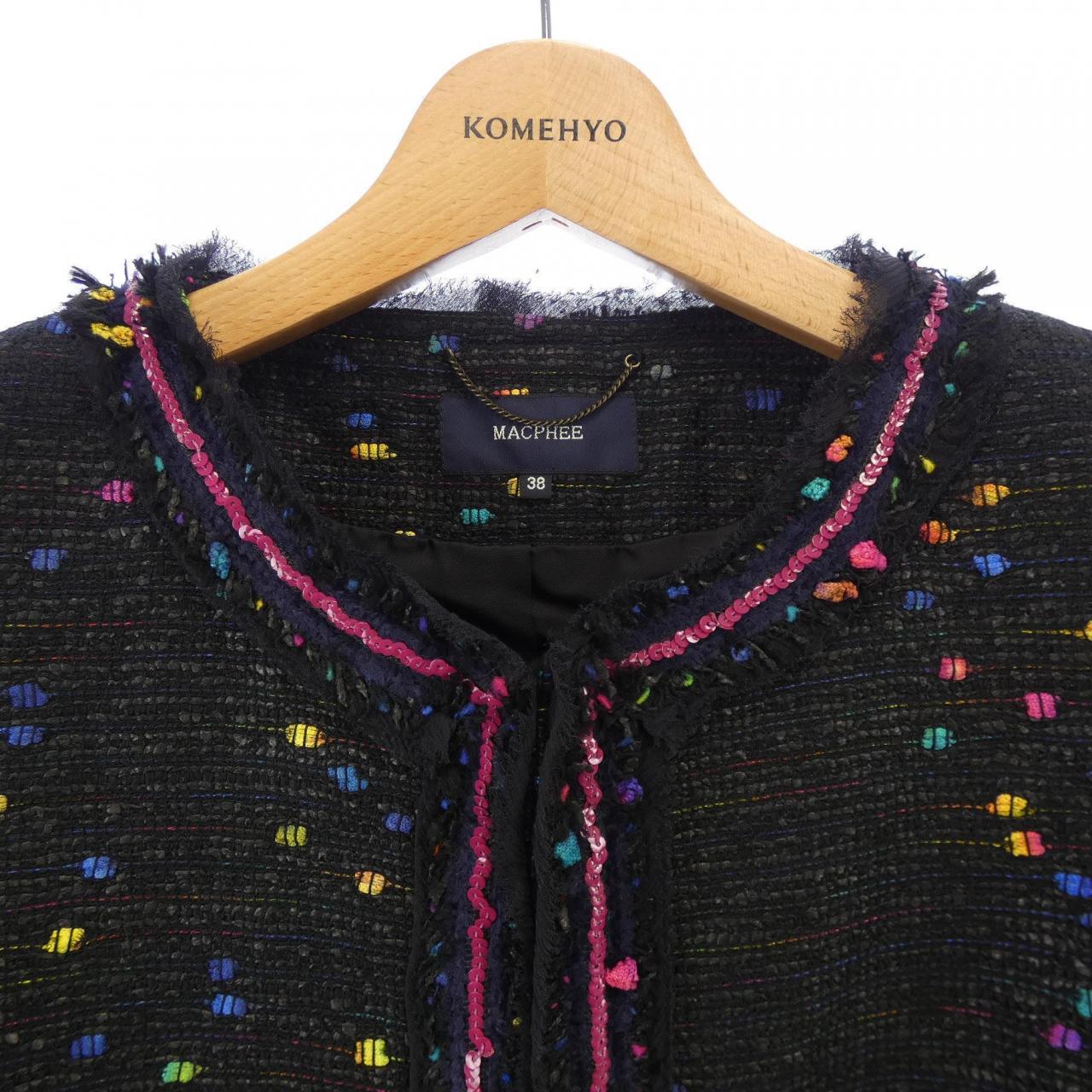 マカフィー MACPHEE ノーカラージャケット