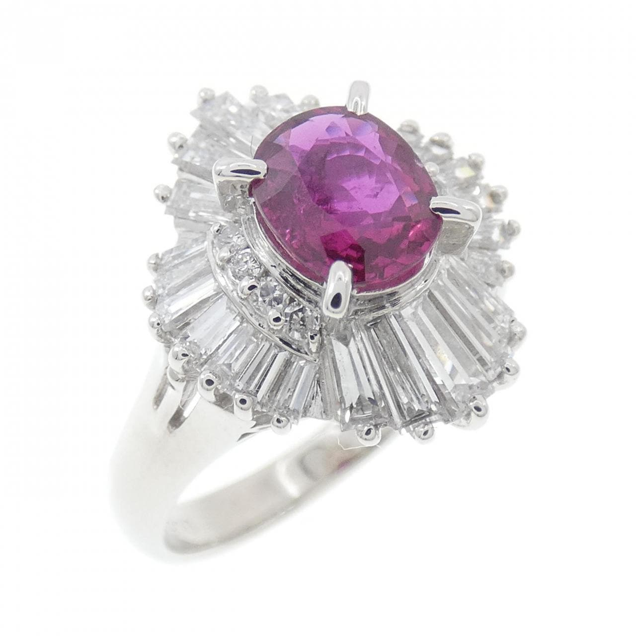 PT900 ルビー リング 0.89CT
