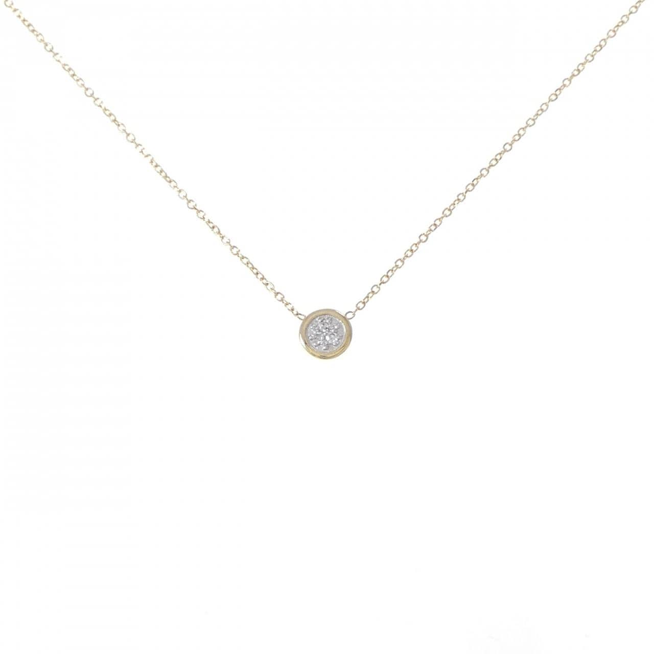 K18YG/K18WG ダイヤモンド ネックレス 0.015CT
