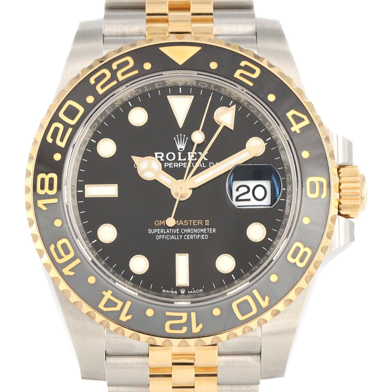 ロレックス GMTマスターⅡ 126713GRNR SSxYG 自動巻 ランダム番