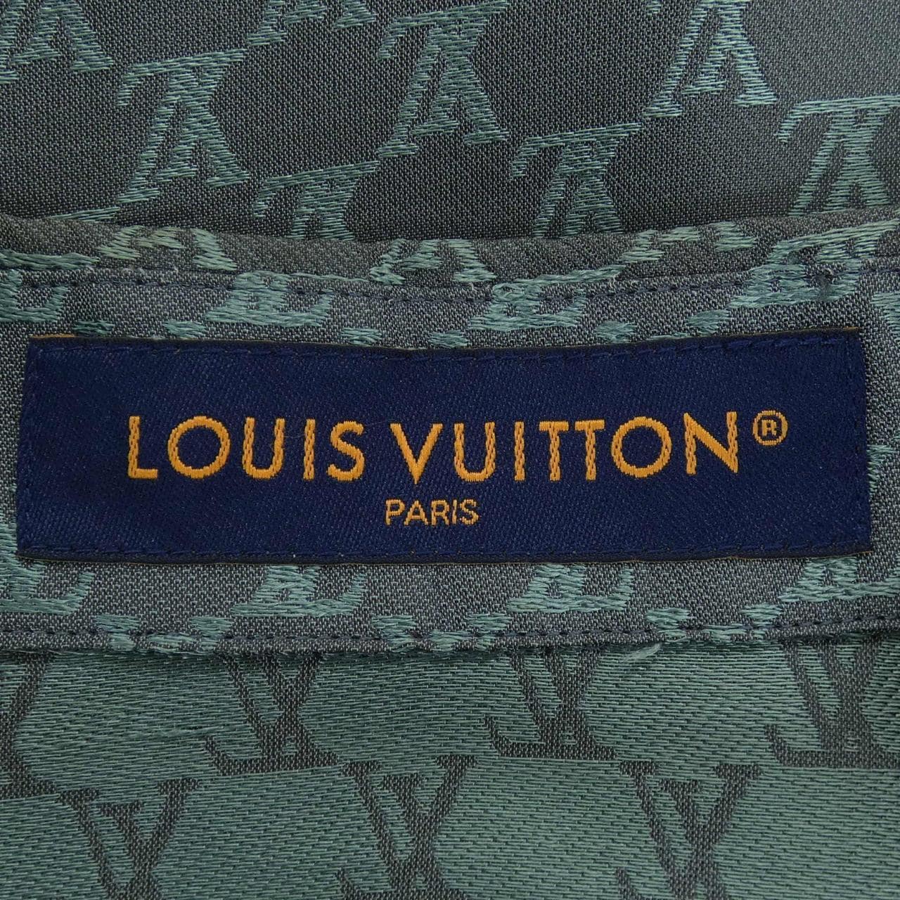 ルイヴィトン LOUIS VUITTON ショートスリーブジャガードシルクプレンドシャツ HRS30WKSY S／Sシャツ