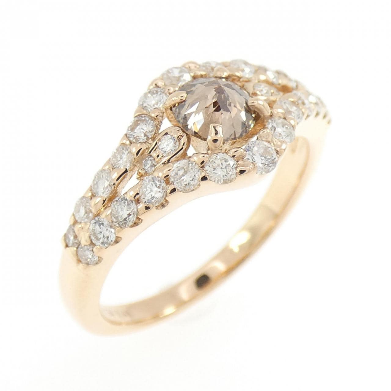 K18PG ダイヤモンド リング 0.34CT
